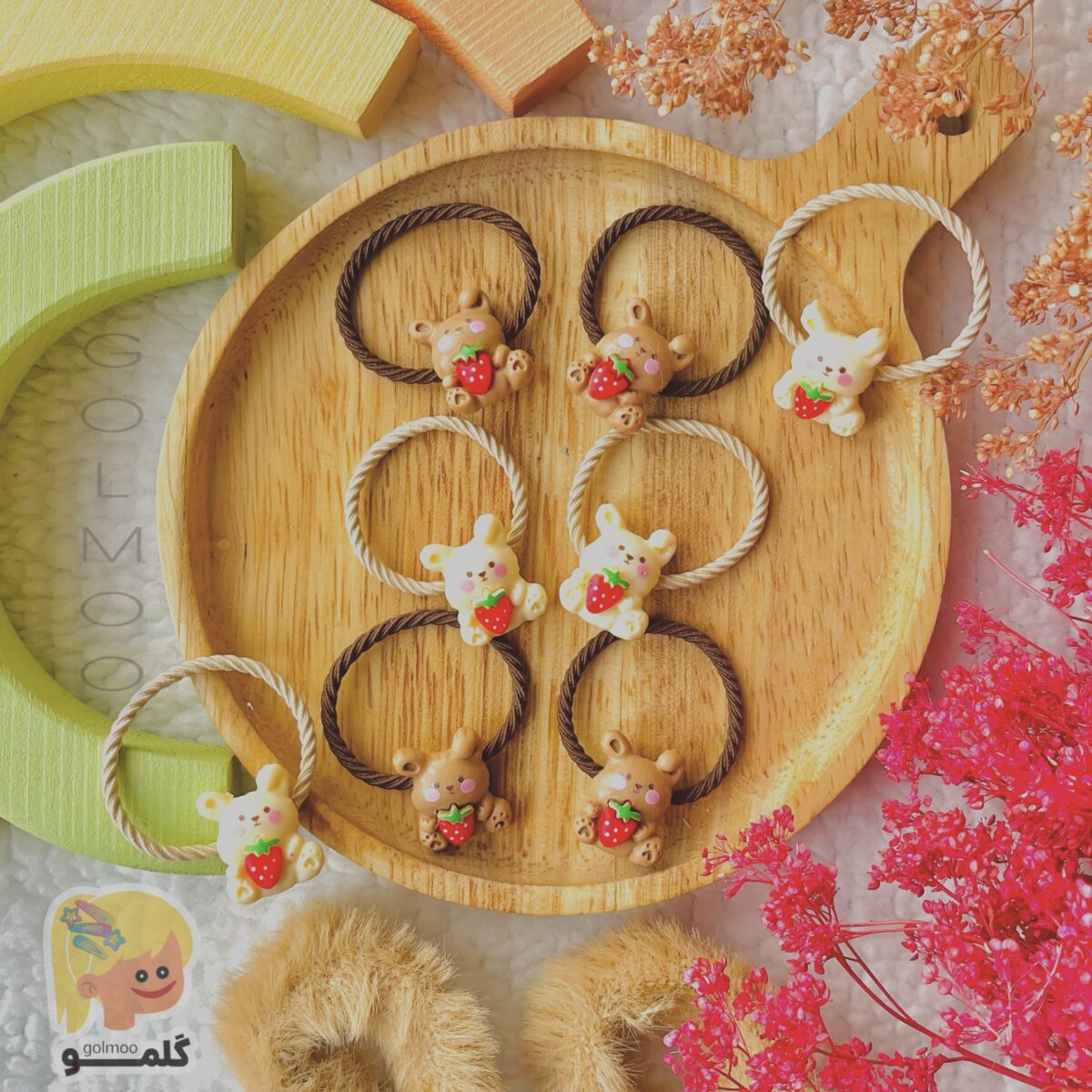 کش مو خرگوش توت فرنگی