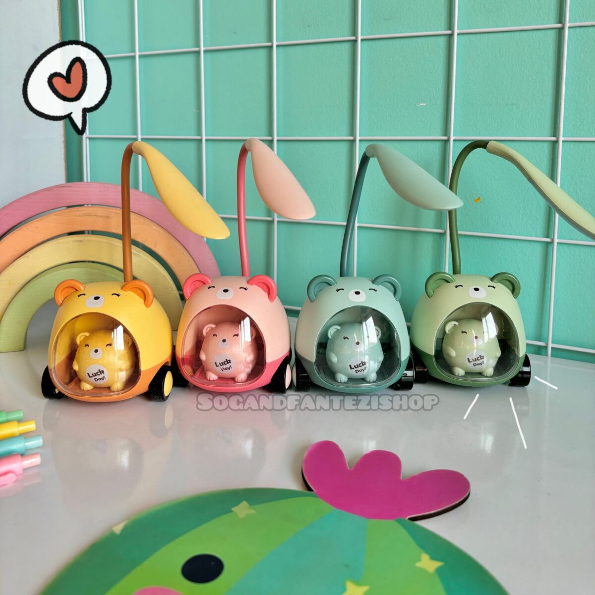 چراغ مطالعه دوکاره خرسی