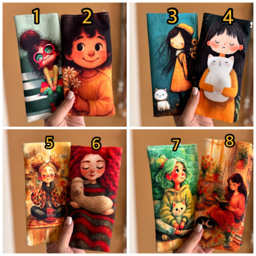 کیف عینک پارچه ای